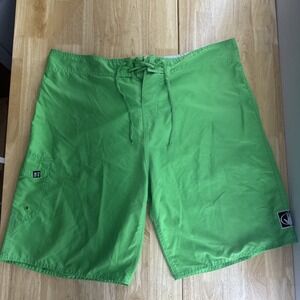 Body Glove Vtg Swim Trunks  Board Shorts Drawstring Waist Mens Size‎ 40 Green
